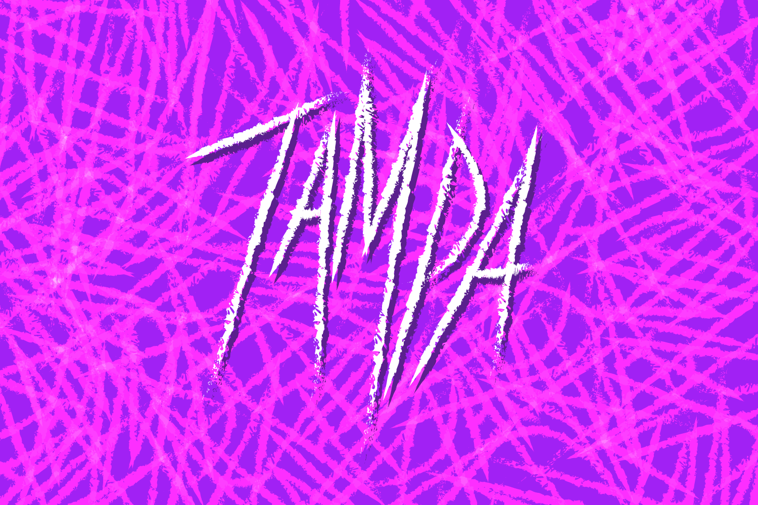 Custom Tampa lettering produced on March 12, 2025.