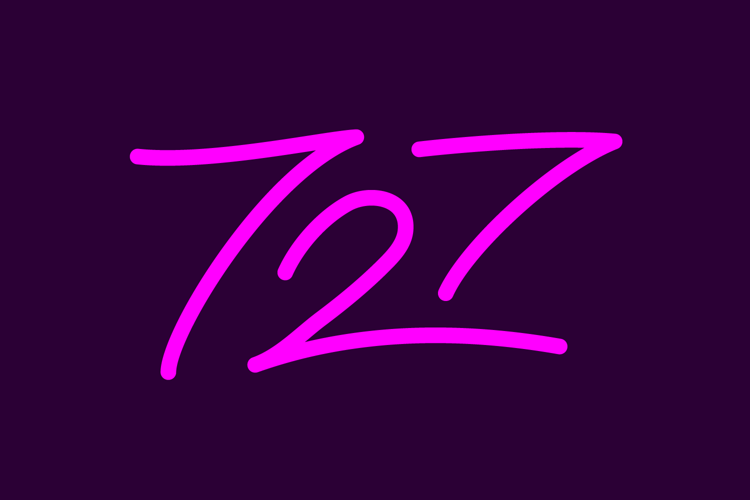 Custom 727 lettering produced on March 13, 2025.