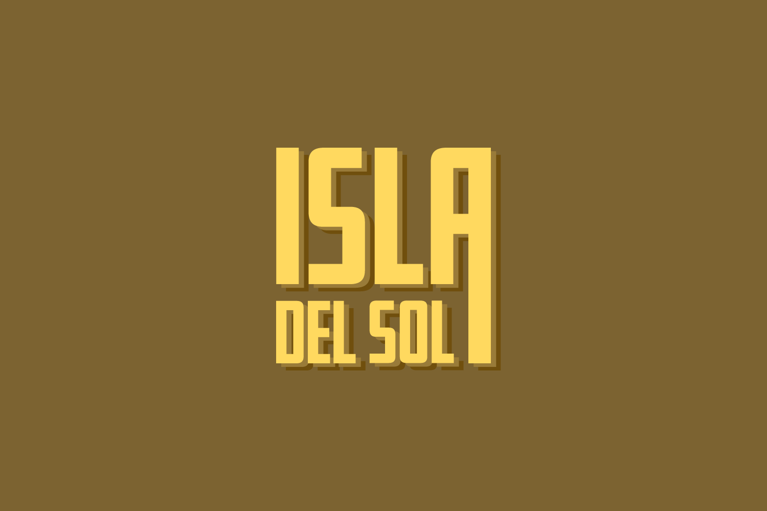 Custom Isla Del Sol lettering produced on March 26, 2025.