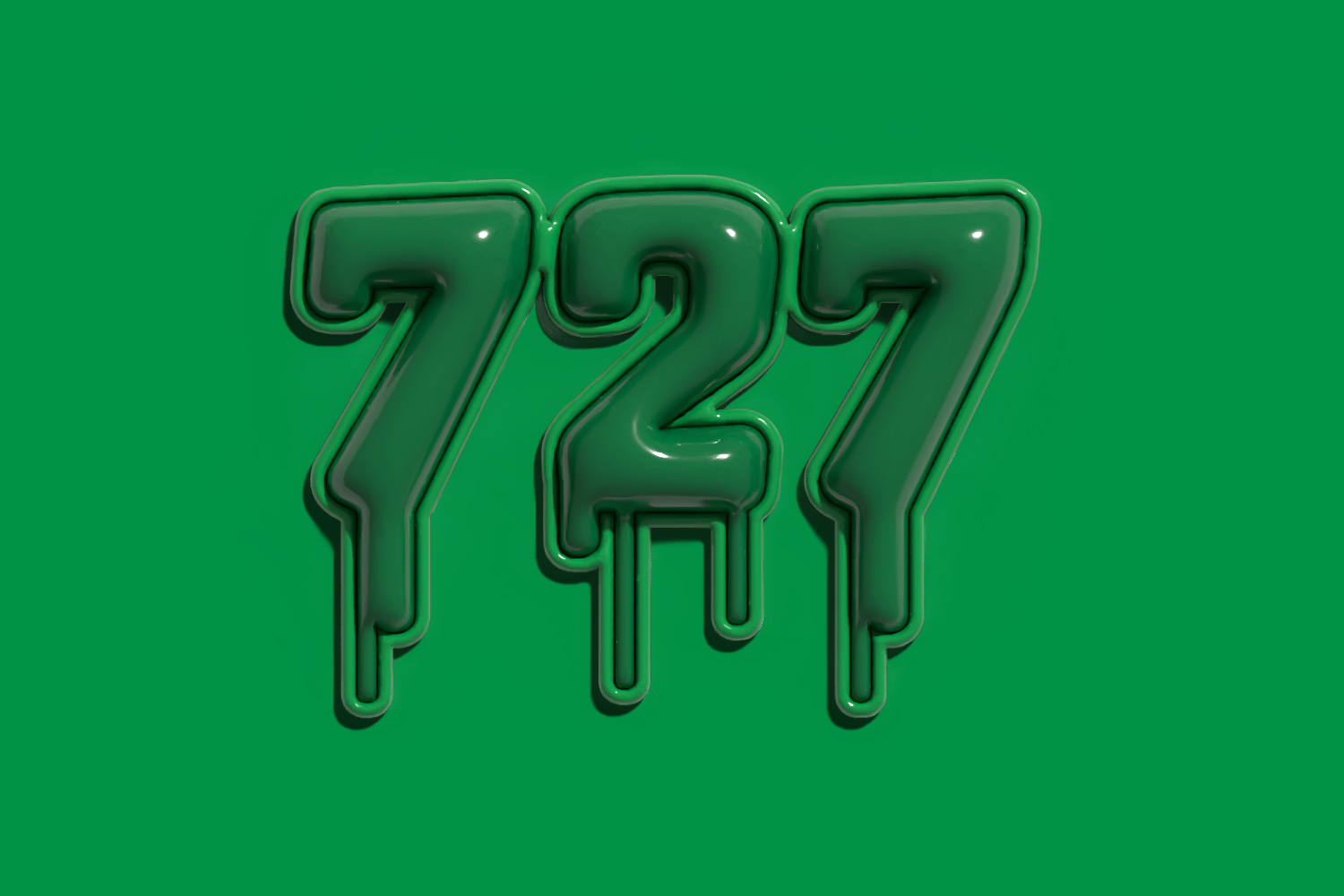 Custom 727 lettering produced on April 10, 2025.