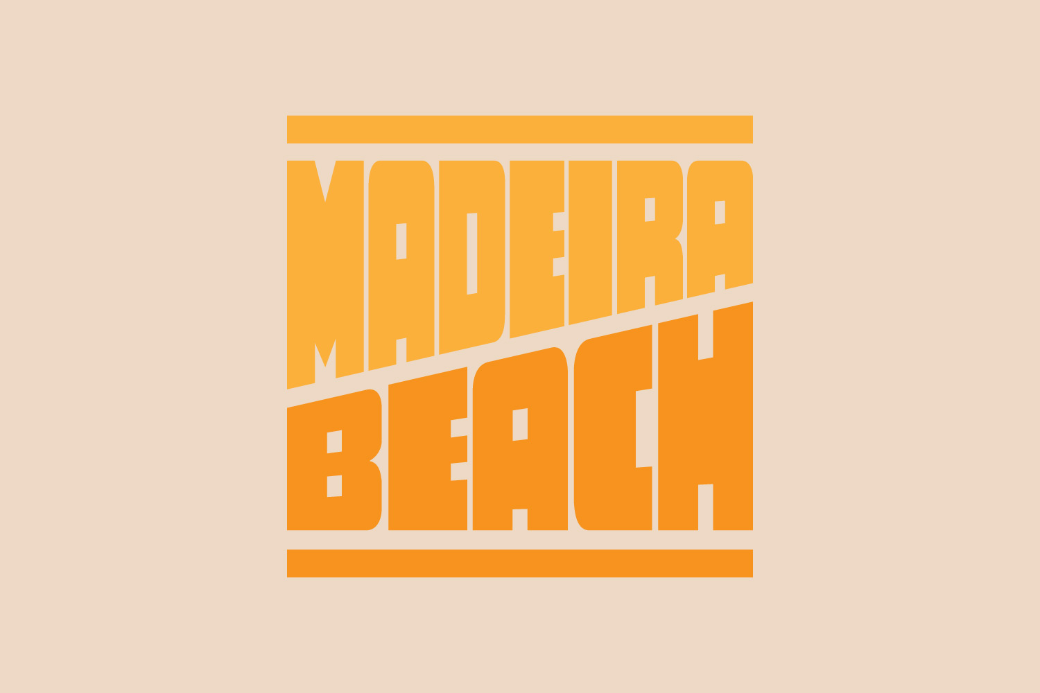 Custom Madeira Beach lettering produced on April 14, 2025.