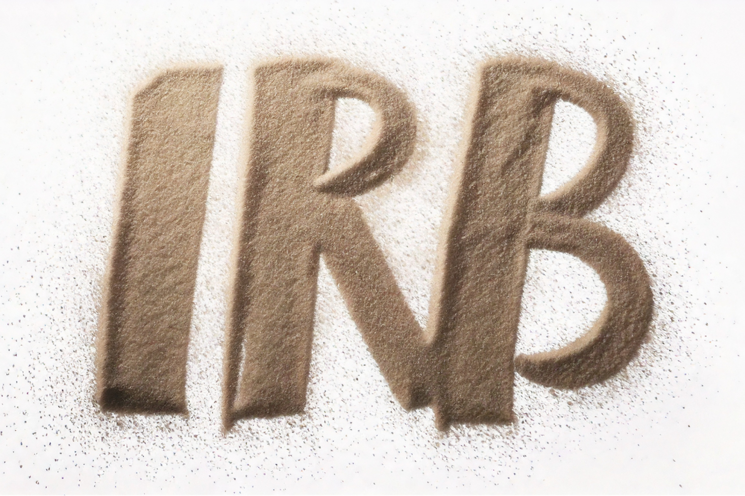 Custom IRB lettering produced with Adobe Firefly on April 16, 2025.
