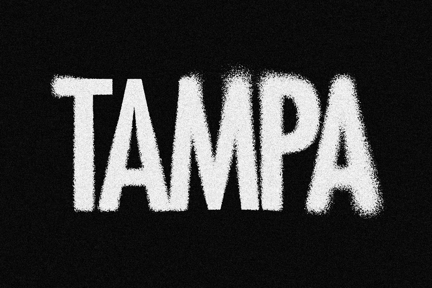 Custom Tampa lettering produced on April 18, 2025.