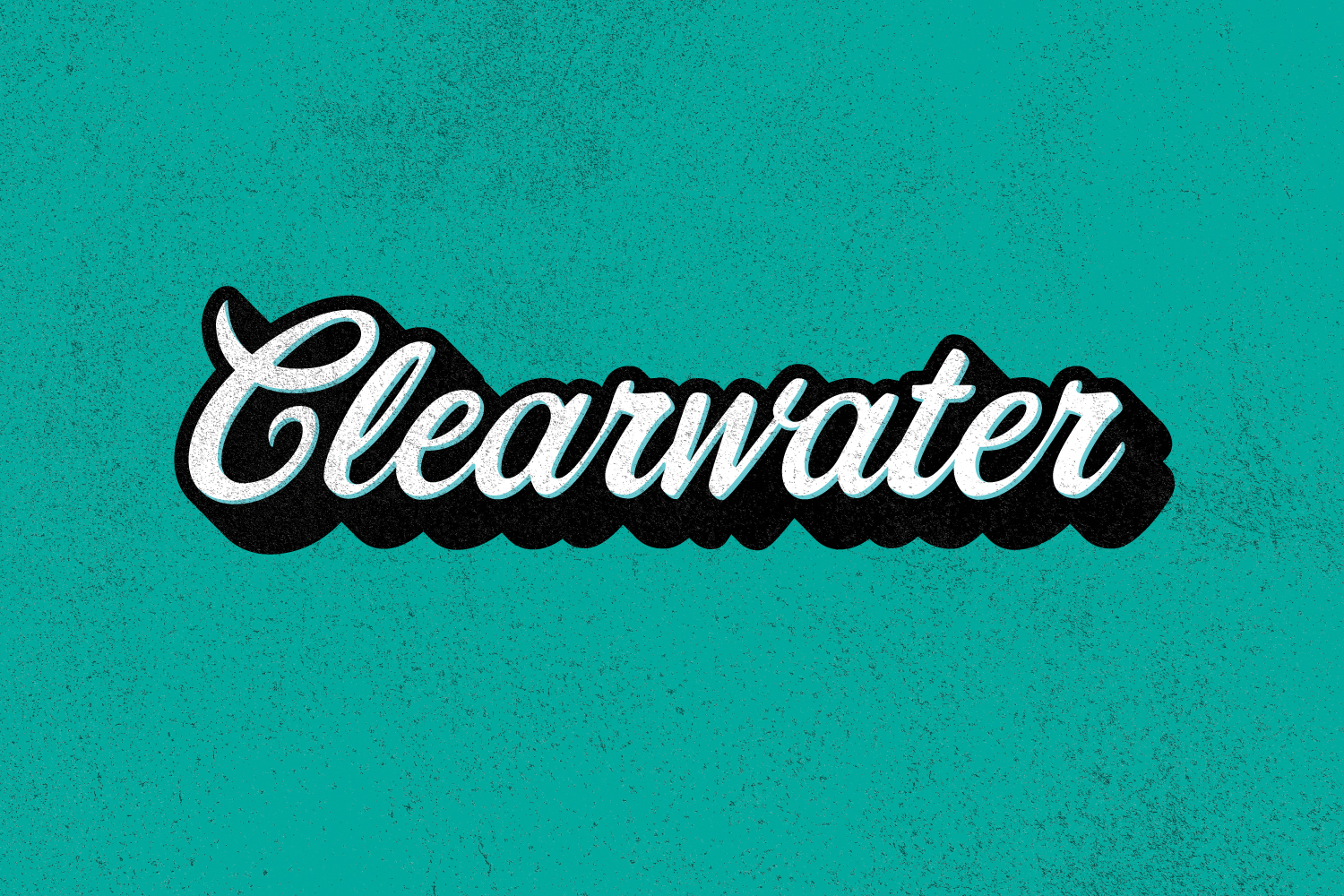 Custom Clearwater lettering produced on April 22, 2025.