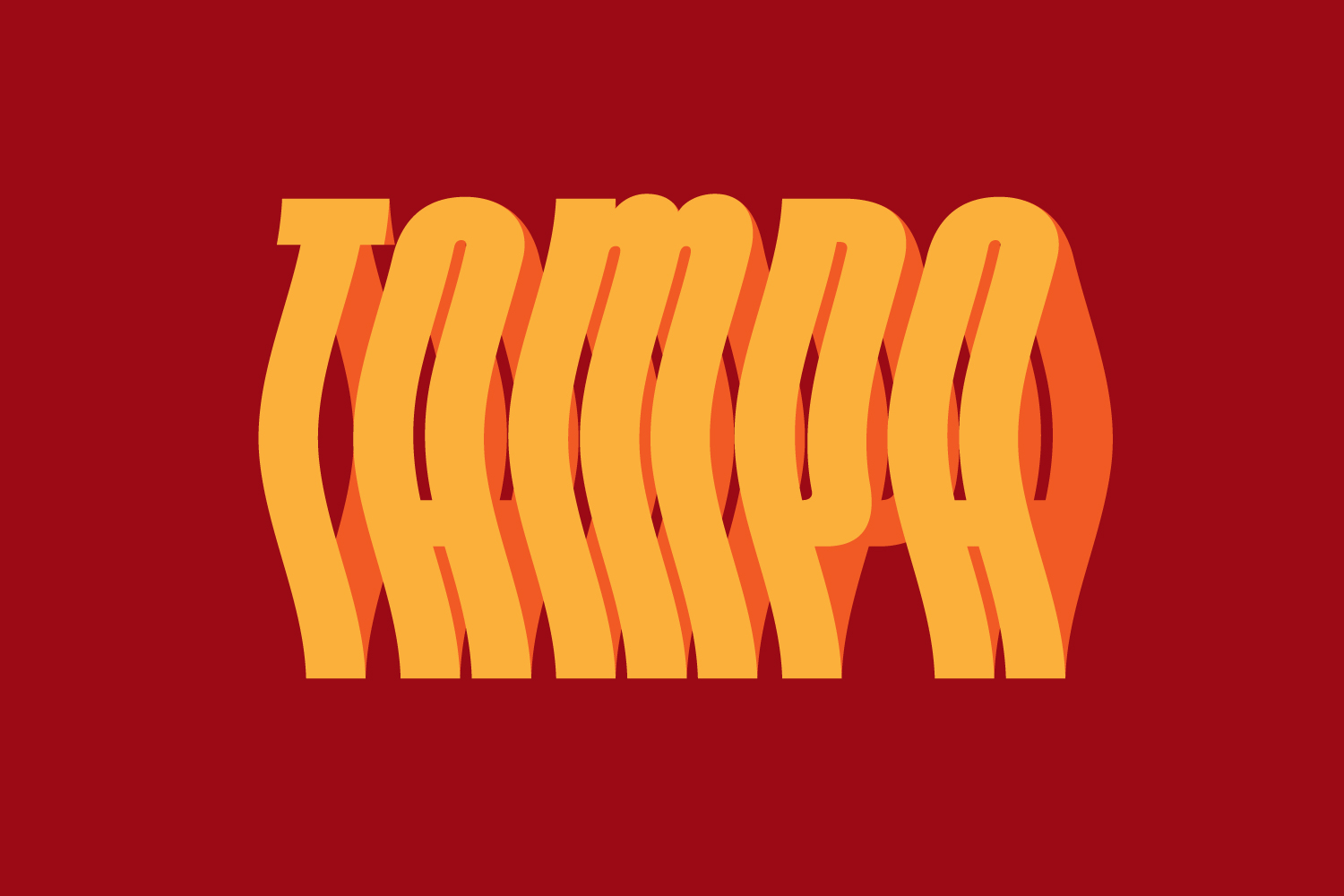 Custom Tampa lettering produced on May 5, 2025.