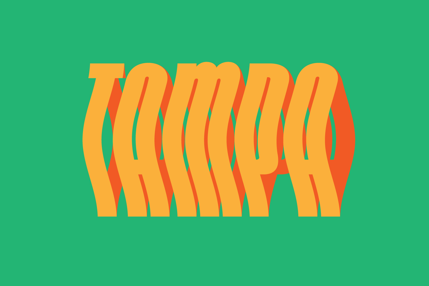 Custom Tampa lettering produced on May 5, 2025.