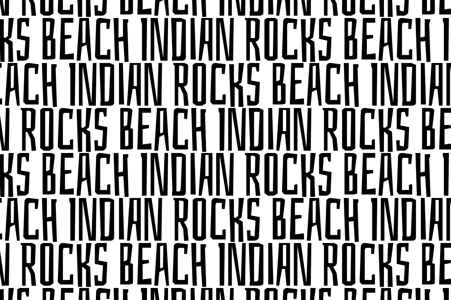 Custom Indian Rocks Beach pattern.