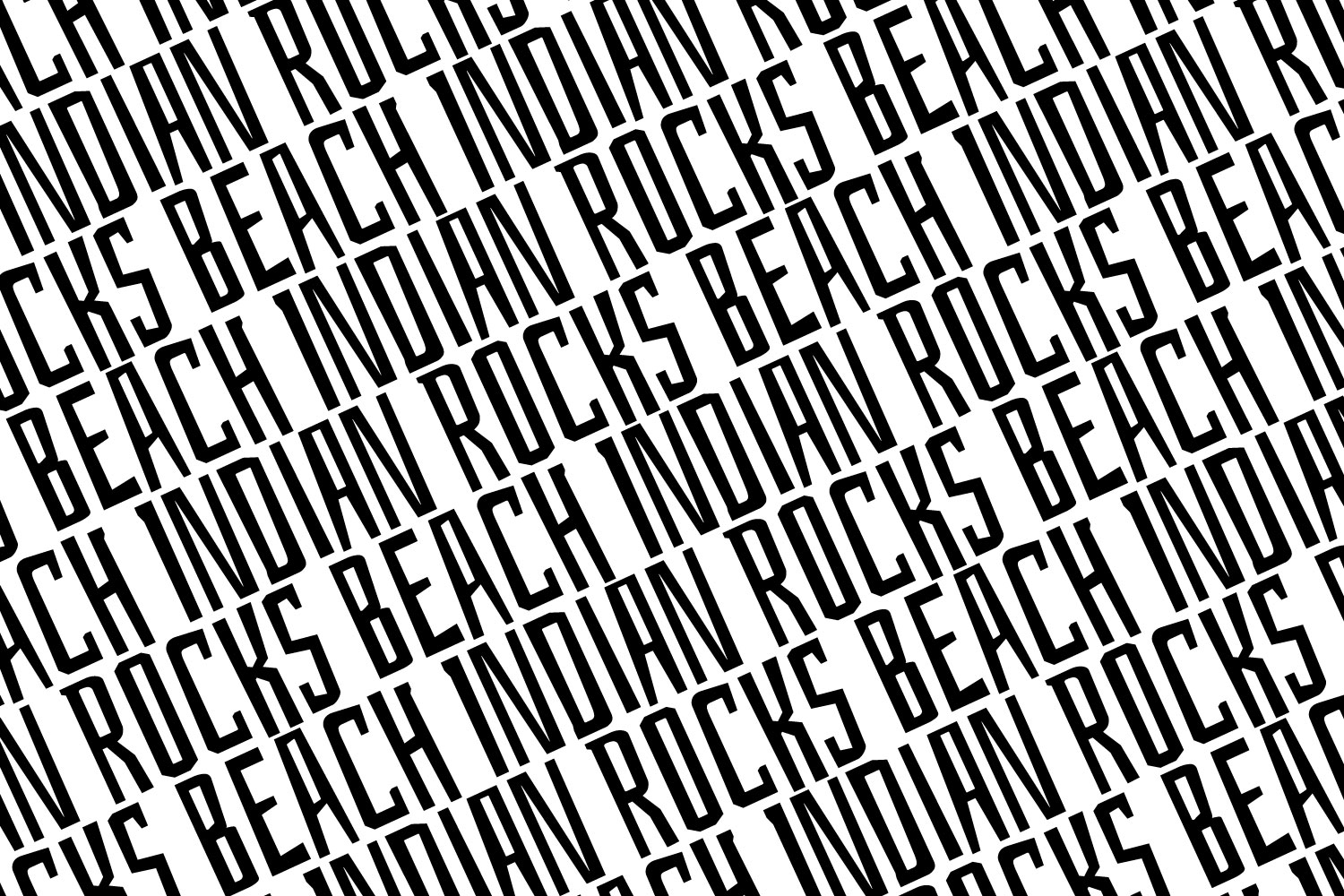 Custom Indian Rocks Beach pattern.