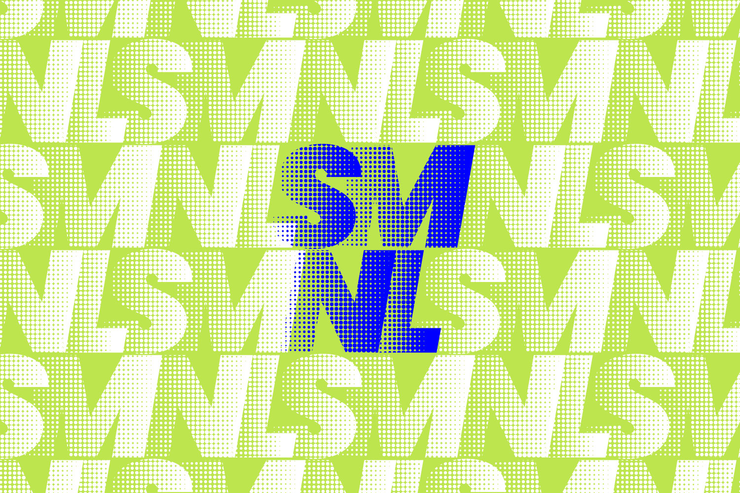 Custom SMNL lettering.