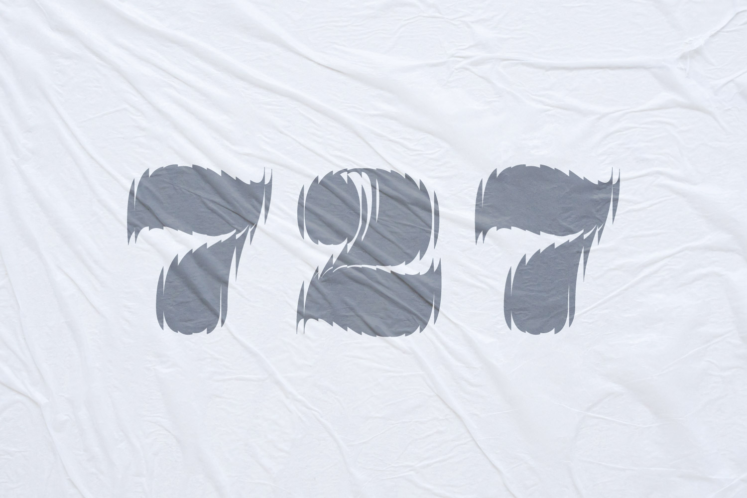 Custom 727 lettering.