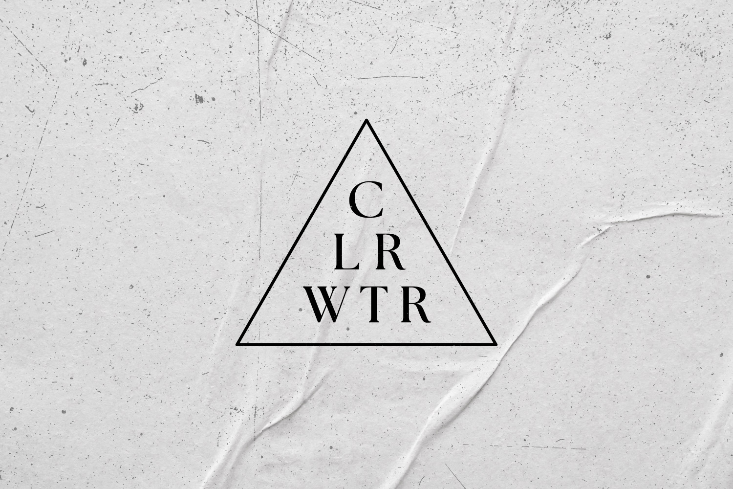 Custom CLRWTR lettering.