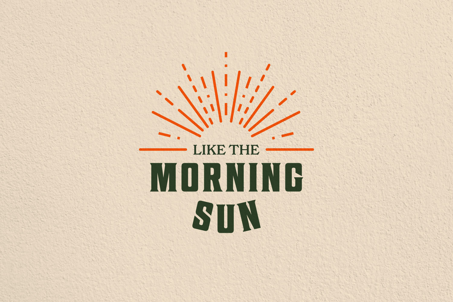 Custom Like the Morning Sun composition.