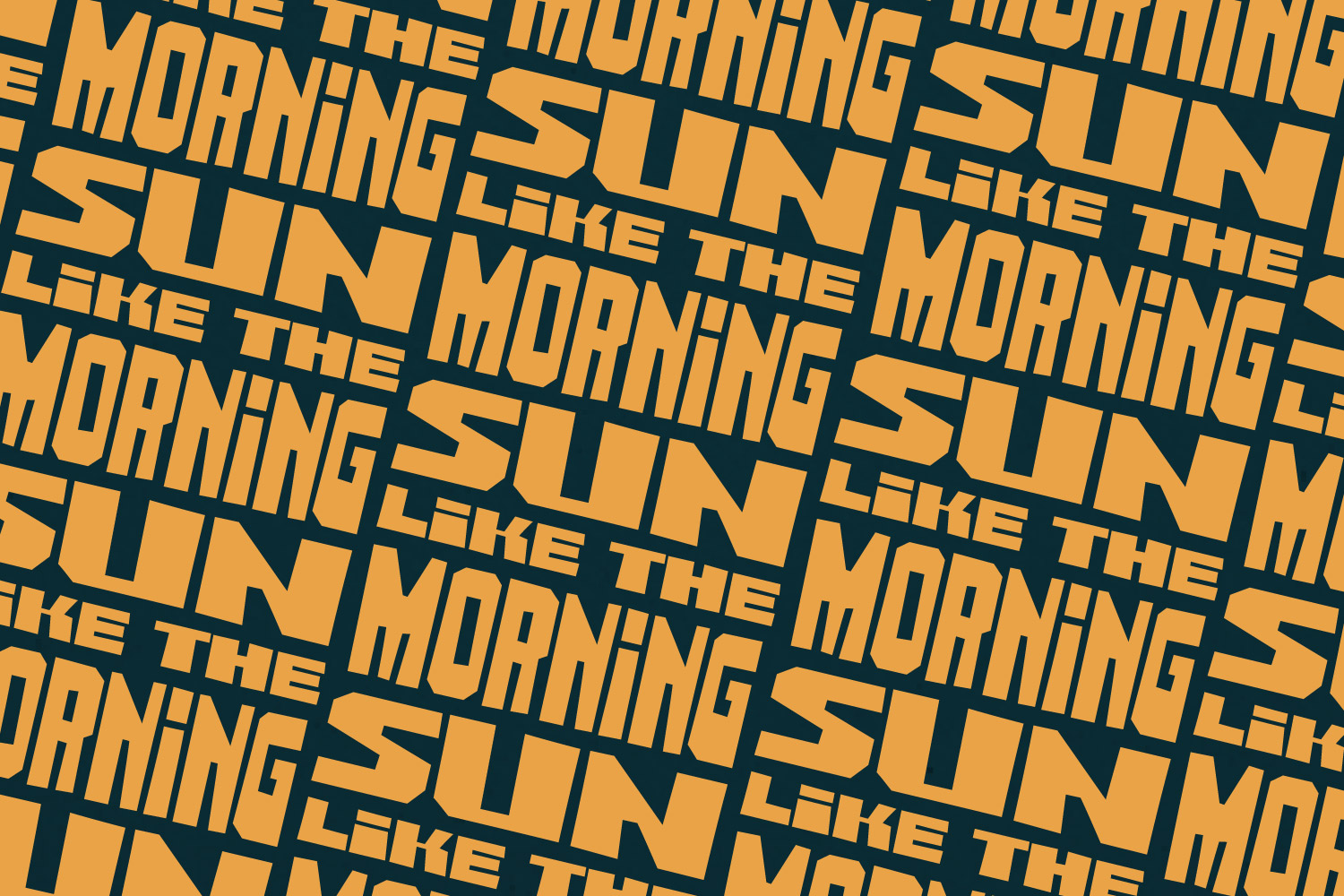 Custom Like the Morning Sun composition.