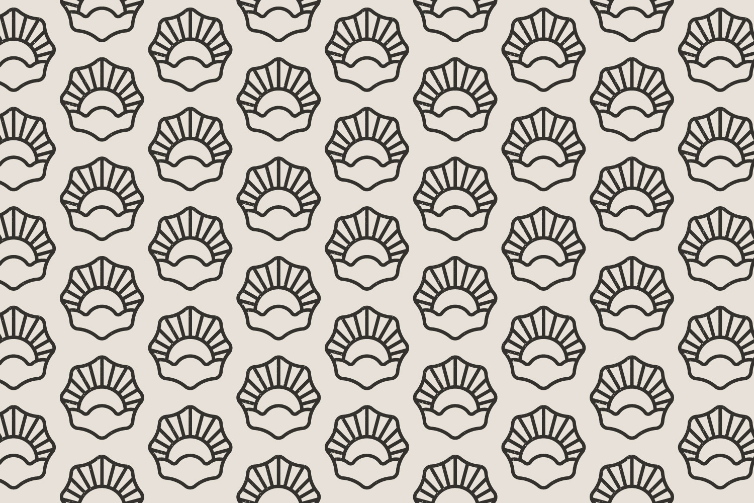 Custom sunshine pattern composition created with Adobe Illustrator.
